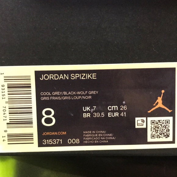 Air Jordan SPIZIKE size 8 - Picture 2 of 9